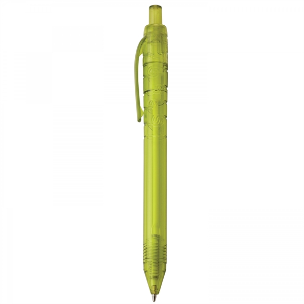 Recycled plastic push-action pen with a recycled symbol printed on clip... from ASI 88660 Spector & Co.