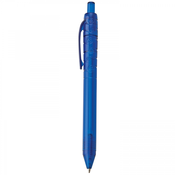 Recycled plastic push-action pen with a recycled symbol printed on clip... from ASI 88660 Spector & Co.