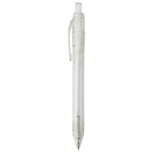 Recycled plastic push-action pen with a recycled symbol printed on clip... from ASI 88660 Spector & Co.
