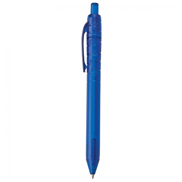 Recycled plastic push-action pen with a recycled symbol printed on clip... from ASI 88660 Spector & Co.