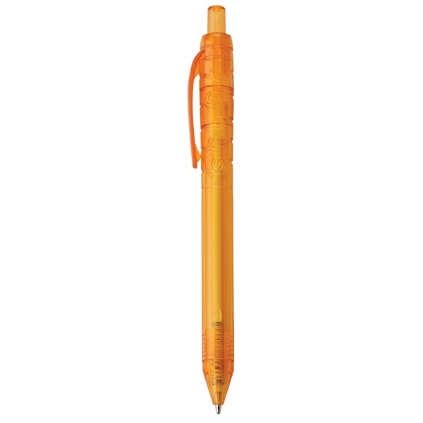 Recycled plastic push-action pen with a recycled symbol printed on clip... from ASI 88660 Spector & Co.