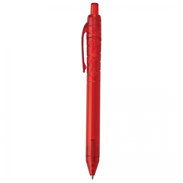 Recycled plastic push-action pen with a recycled symbol printed on clip... from ASI 88660 Spector & Co.