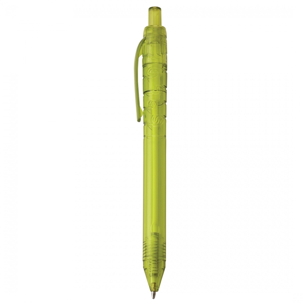Recycled plastic push-action pen with a recycled symbol printed on clip... from ASI 88660 Spector & Co.