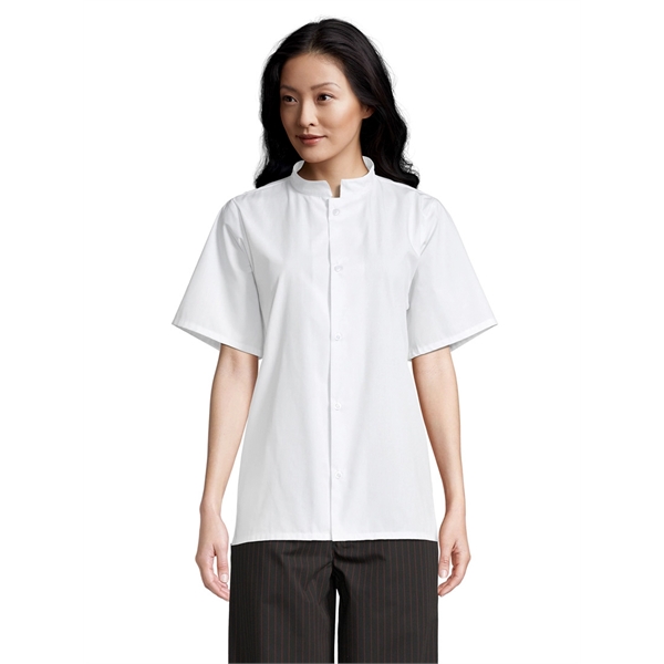 Uncommon Threads Unisex Mandarin Collar Shirt - White... from ASI 86018 Scrub Authority / Uniform Stores