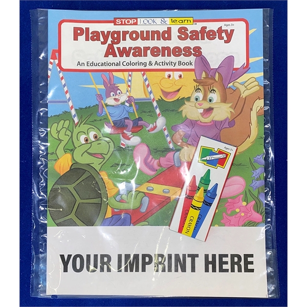 COLORING BOOK SET: Playground Safety Awareness coloring book fun pack with... from ASI 45815 Coloring Book Solutions / Coloring Book Solutions™