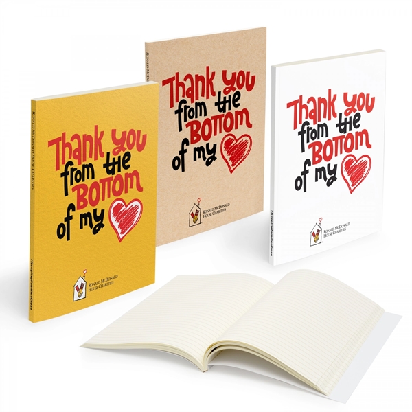 MEDIO PERFECT BOUND NOTEBOOK 5" X 7" WITH 150 PAGESPACKAGING Bulk... from ASI 88660 Spector & Co.