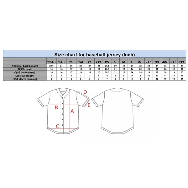 Baseball Jersey with full color imprint all over, full button front... from ASI 72657 Active Life Promo / Active Life Promo
