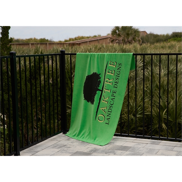 20 lbs/doz 35" x 70" screen printed beach towel... from ASI 73520 Neet Feet / Kanata Towels