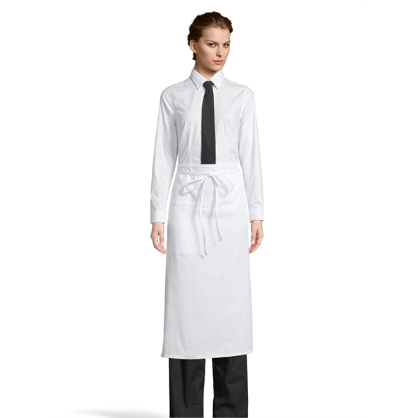 Uncommon Threads Unisex Inset Pocket Bistro Apron - White... from ASI 86018 Scrub Authority / Uniform Stores