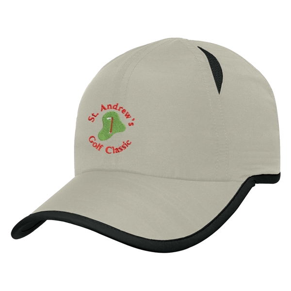 100% Lightweight Polyester. 6 Panel, Low Profile Cap. Unstructured Crown &... from ASI 61125 Hit Promotional Products / Hit®