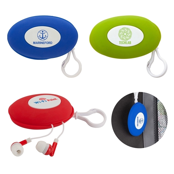 Fado Stereo Earbuds In Case... from ASI 67866 Logomark/Valumark / Valumark™