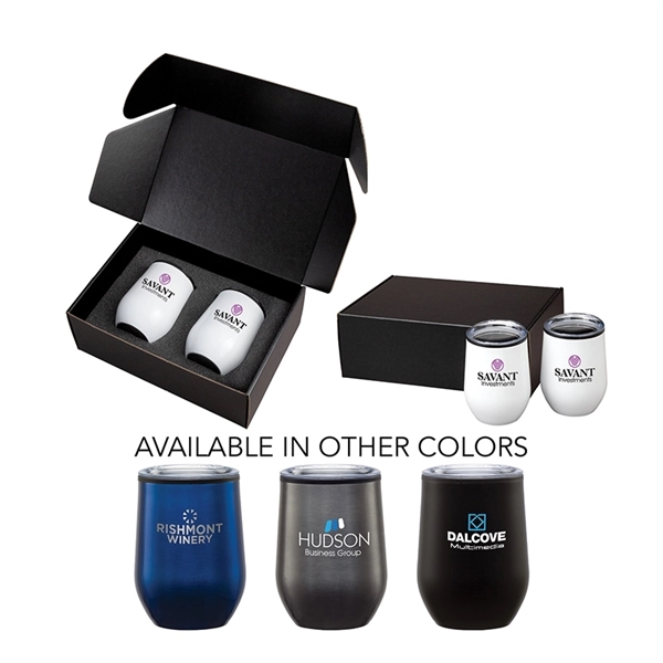 Matteo II Two-Piece Wine/Whiskey Tumbler Gift Set... from ASI 67866 Logomark/Valumark