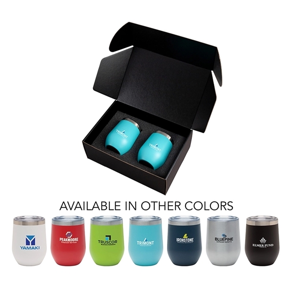 Aria II Two-Piece Wine Tumbler Gift Set... from ASI 67866 Logomark/Valumark