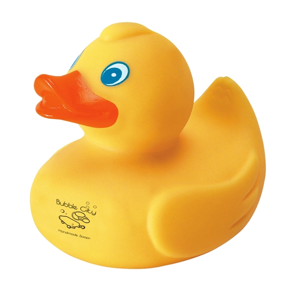 Rubber duck, floats on water or use as a stress toy.... from ASI 61125 Hit Promotional Products / Hit®