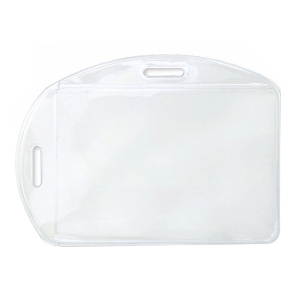 4.27" x 3.05" multi-directional vinyl badge holder with attachment slot.... from ASI 62088 IDProductsource