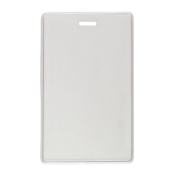 Clear vertical proximity vinyl badge holder with attachment slot. Sold in... from ASI 62088 IDProductsource