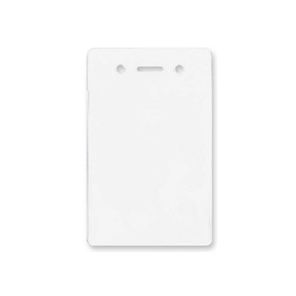 2.82" x 4.53" clear vertical vinyl badge holder with attachment slot.... from ASI 62088 IDProductsource