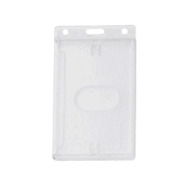 Vertical side load frosted polycarbonate badge holder.... from ASI 62088 IDProductsource