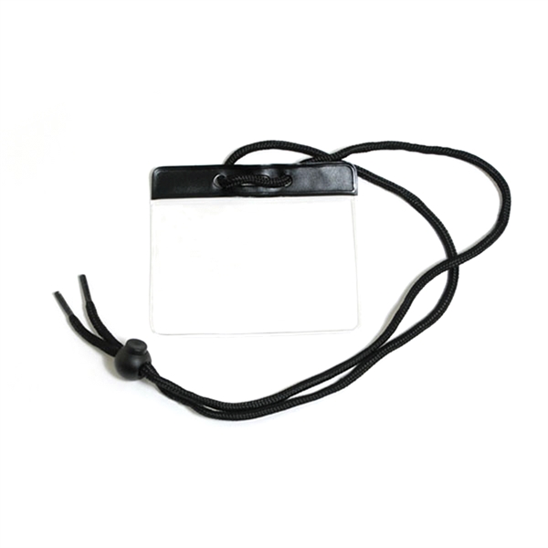 Badge holder-lanyard combo with adjustable bead that matches ID holders.... from ASI 62088 IDProductsource