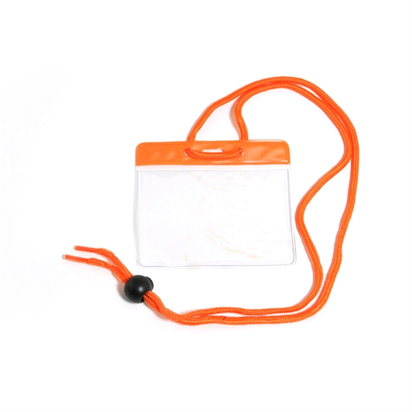 Badge holder-lanyard combo with adjustable bead that matches ID holders.... from ASI 62088 IDProductsource