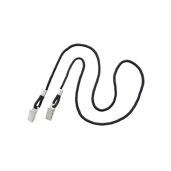1/8" thick double-ended polyester lanyard with dual bulldog clips.... from ASI 62088 IDProductsource
