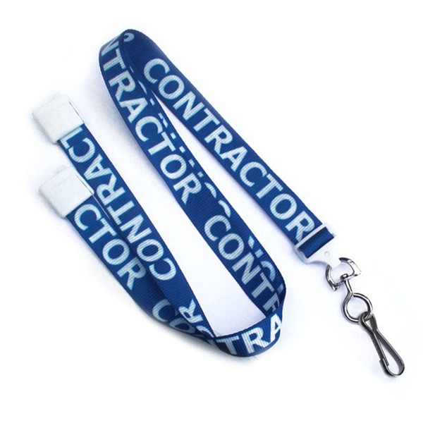 5/8" polyester "Contractor" lanyards with nickel-plated steel swivel hook.... from ASI 62088 IDProductsource