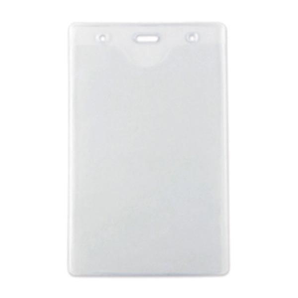 Vertical badge holder with two holes and slot cutout. Made of... from ASI 62088 IDProductsource