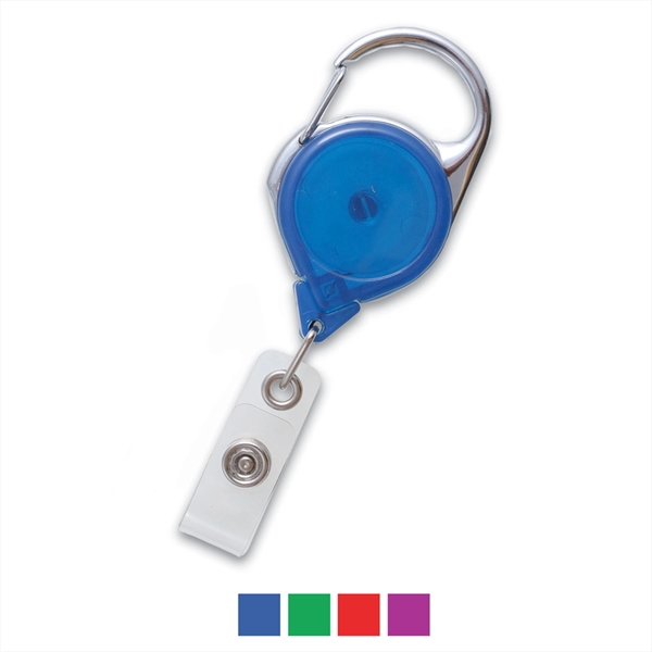 1.25" ABS plastic badge reel with carabiner clip.... from ASI 62088 IDProductsource