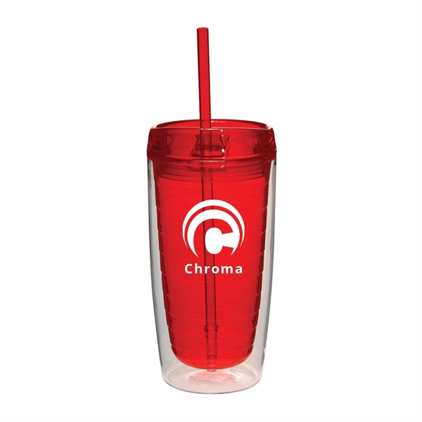 7" x 2.5" double wall insulated 16 ounce acrylic Chroma tumbler... from ASI 62088 IDProductsource