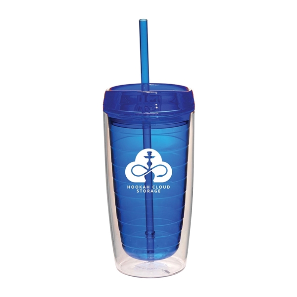 7" x 2.5" double wall insulated 16 ounce acrylic Chroma tumbler... from ASI 62088 IDProductsource