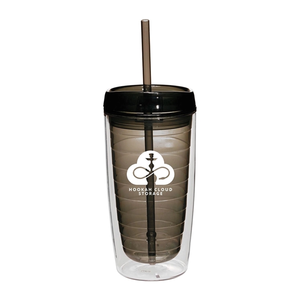 7" x 2.5" double wall insulated 16 ounce acrylic Chroma tumbler... from ASI 62088 IDProductsource