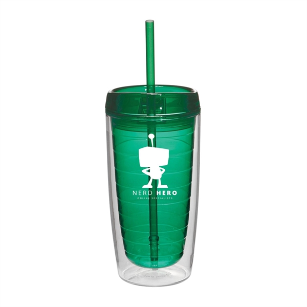 7" x 2.5" double wall insulated 16 ounce acrylic Chroma tumbler... from ASI 62088 IDProductsource