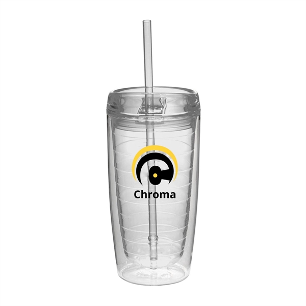 Embrace color with our Chroma Double Wall Acrylic Tumblers with straw.... from ASI 62088 IDProductsource