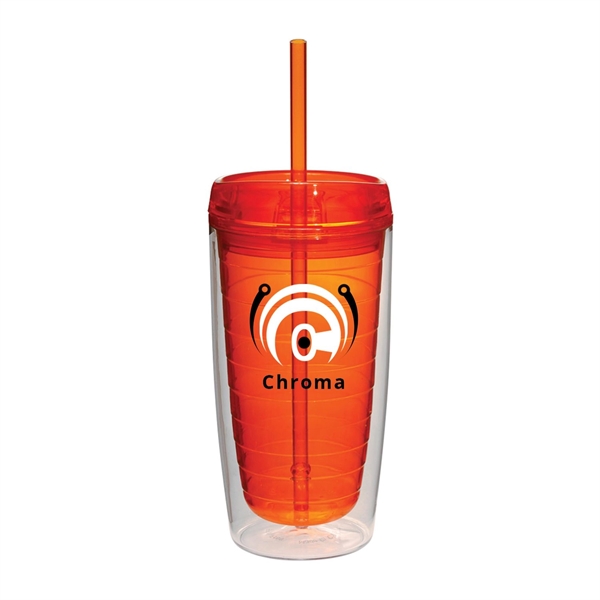 Embrace color with our Chroma Double Wall Acrylic Tumblers with straw.... from ASI 62088 IDProductsource