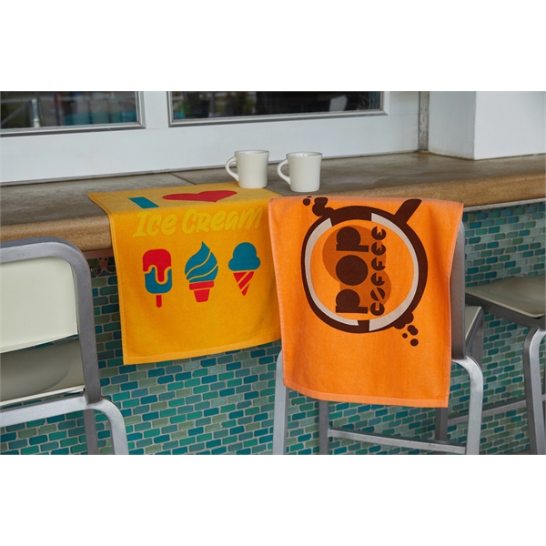 2.4 lbs/doz 16" x 25" screen printed sport towel... from ASI 73520 Neet Feet / Kanata Towels