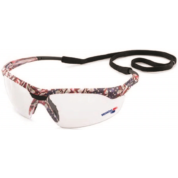 Conqueror Old Glory Camo Frame With Clear Lens. Printed on temple... from ASI 79951 Promosafe / Promosafe