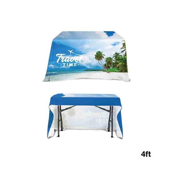 48" x 30" open back table throw made of 300D polyester... from ASI 67866 Logomark/Valumark