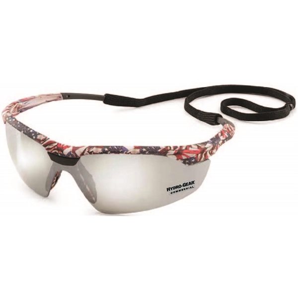 Conqueror Old Glory Camo Frame With Silver Mirror Lens. Printed on... from ASI 79951 Promosafe / Promosafe