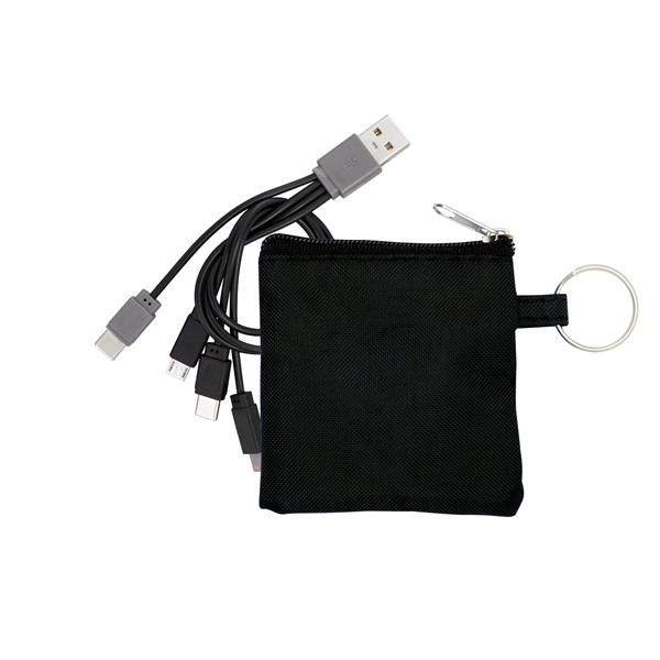 4-in-1 Colorful Pouch Cable Set... from ASI 30208 A P Specialties / AP Specialties