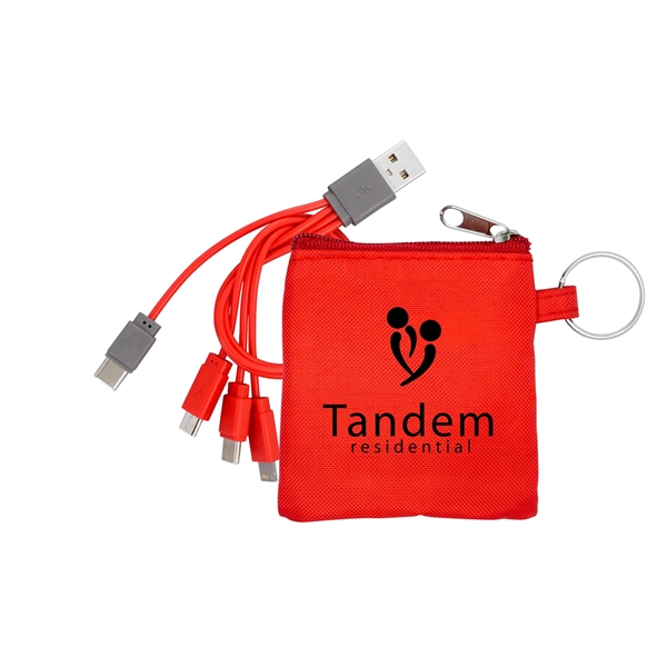 4-in-1 Colorful Pouch Cable Set... from ASI 30208 A P Specialties / AP Specialties