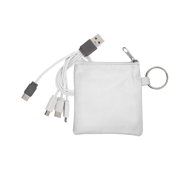 4-in-1 Colorful Pouch Cable Set... from ASI 30208 A P Specialties / AP Specialties