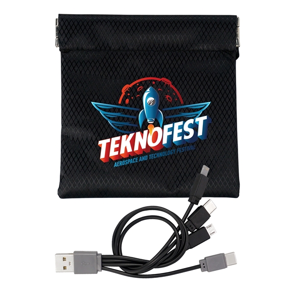 Colorful C to C Cable Pouch... from ASI 30208 A P Specialties / AP Specialties