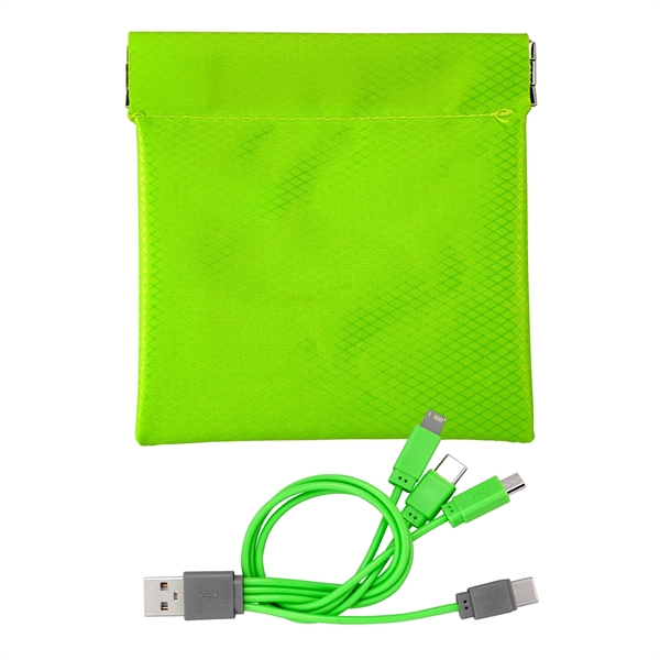 Colorful C to C Cable Pouch... from ASI 30208 A P Specialties / AP Specialties