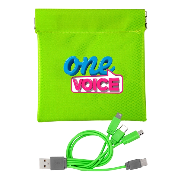 Colorful C to C Cable Pouch... from ASI 30208 A P Specialties / AP Specialties