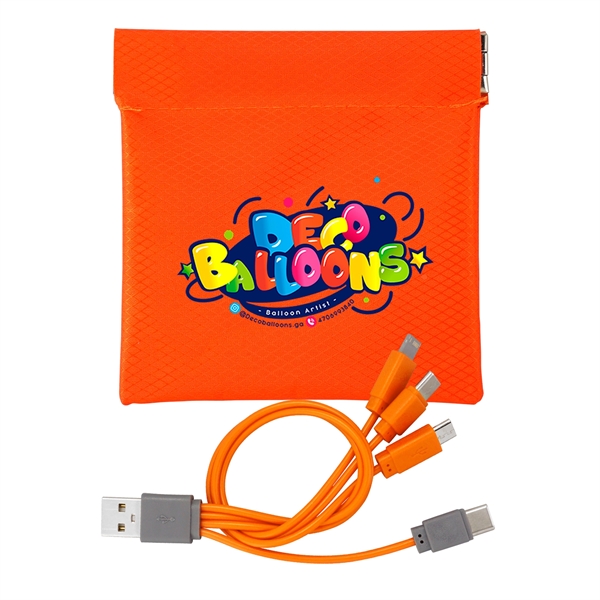 Colorful C to C Cable Pouch... from ASI 30208 A P Specialties / AP Specialties