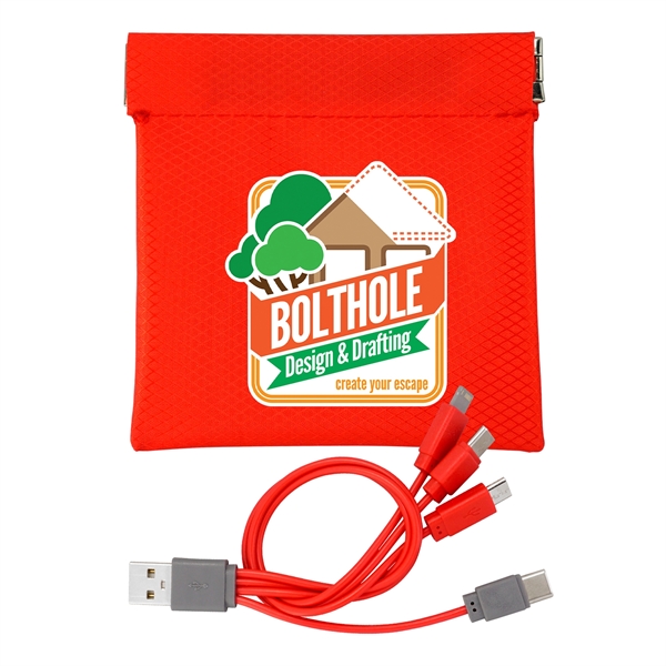 Colorful C to C Cable Pouch... from ASI 30208 A P Specialties / AP Specialties