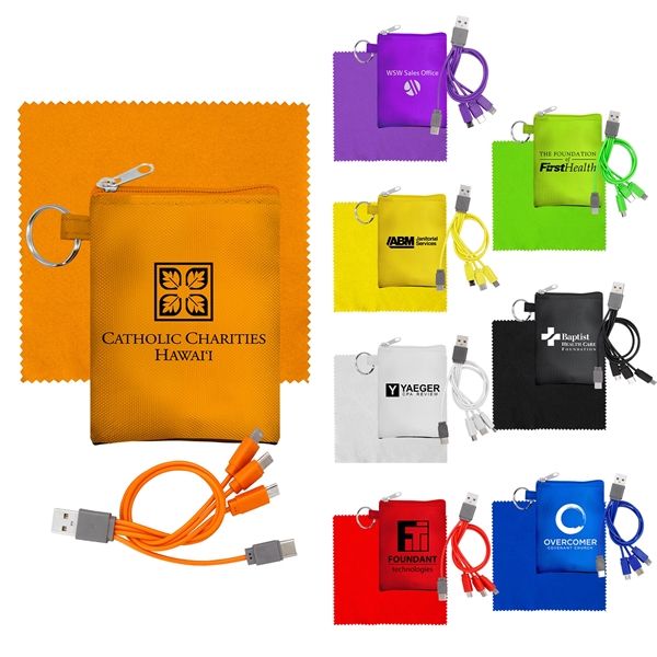 Tall Stretchy Clean & Charge Tech Kit... from ASI 30208 A P Specialties / AP Specialties