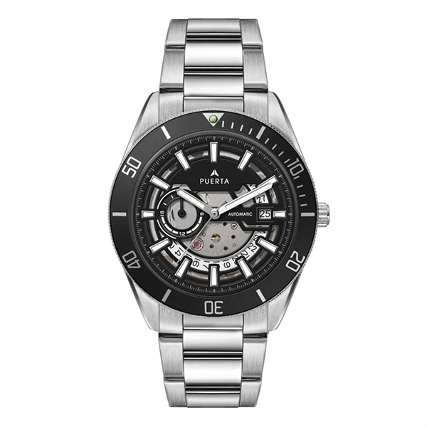 42MM STEEL SILVER CASE, 3 HAND "AUTOMATIC" MVMT, S...... from ASI 67866 Logomark/Valumark