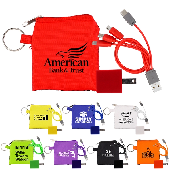 Sporty 4-in-1 Charging Techie Set... from ASI 30208 A P Specialties / AP Specialties