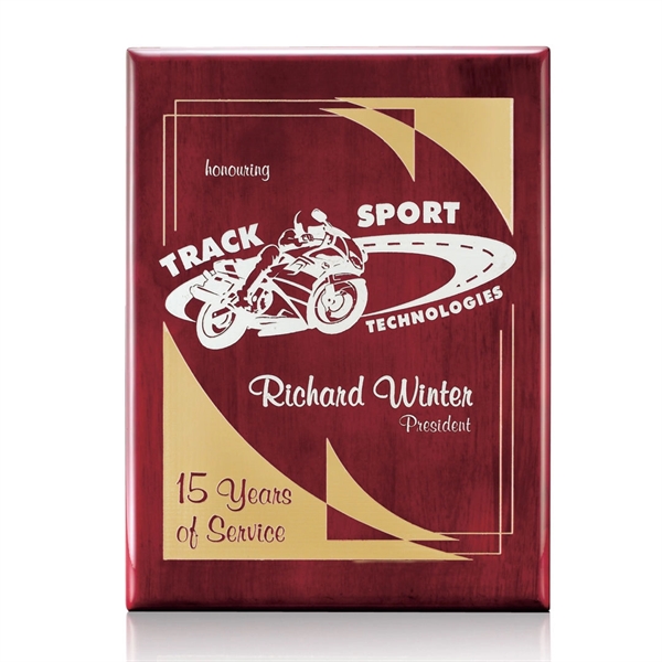 Highly polished rosewood piano finished plaque.... from ASI 84592 St Regis Group / St Regis